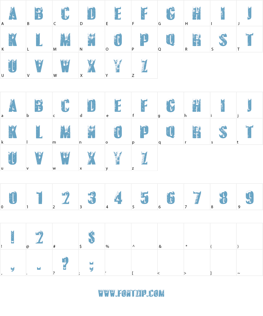 POLAR VORTEX Font Character